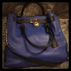 Michael Kors Hamilton Large Color block purse